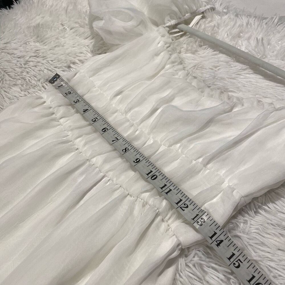 NEW Reformation Mayme Midi Dress in Ivory Size 4 - Picture 5 of 9